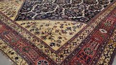 Distressed Antique Persian Farahan Sarouk Wool  14'x19'8''