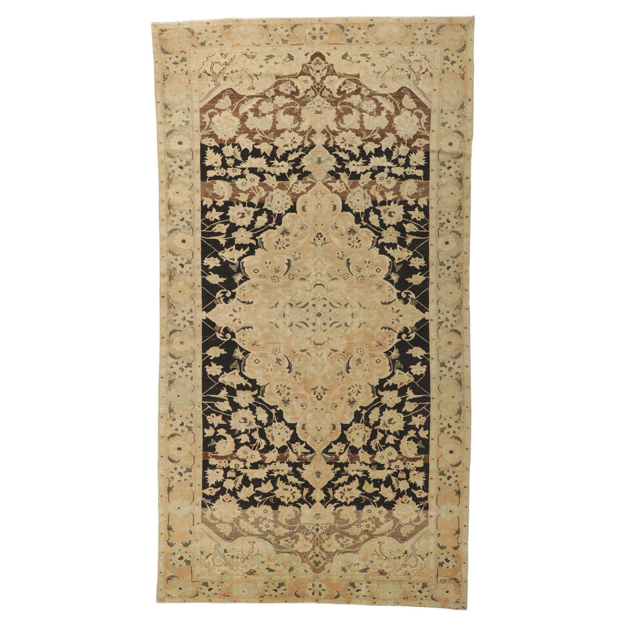 Distressed Antique Persian Feridan Rug