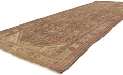 Distressed Antique Persian Hamadan Runner