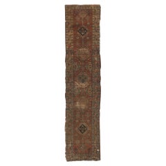Distressed Antique Persian Heriz Rug 