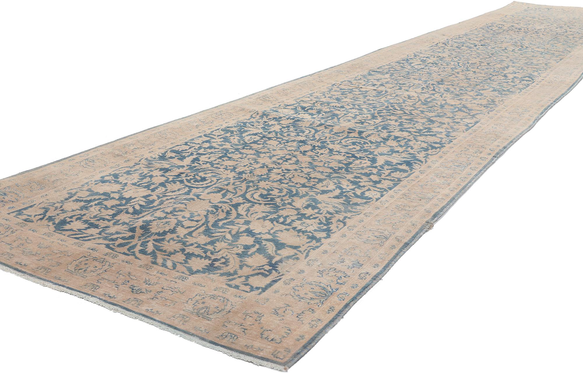 53866 Antique Persian Kashan Runner, 03'00 x 15'10.
Distressed. Desirable Age Wear.
Abrash. Antique Wash.
Hand knotted wool.
Made in Iran.
Measures: 03'00 x 15'10.
Date: 1920s. Early 20th Century.