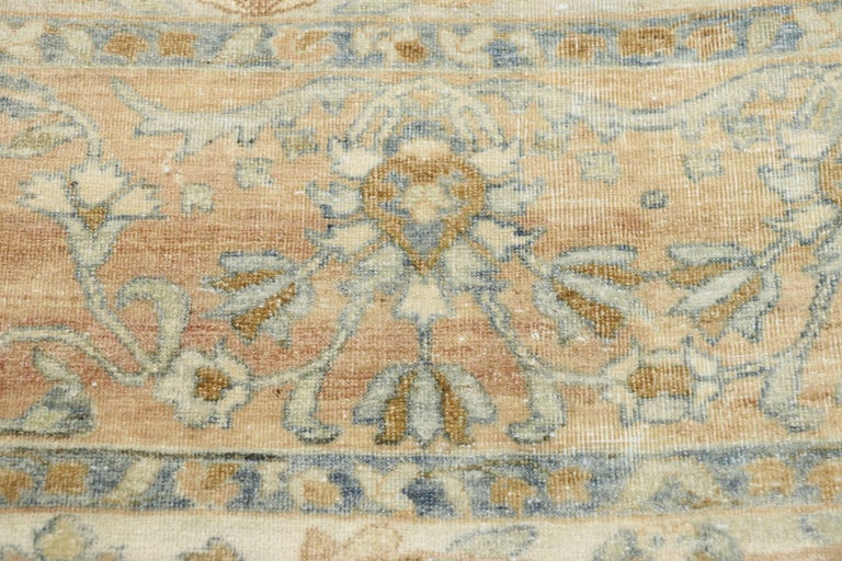 Distressed Antique Persian Kerman Palace Rug with British Colonial ...