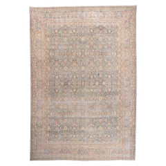 Antiker persischer Kerman-Teppich im Used-Look