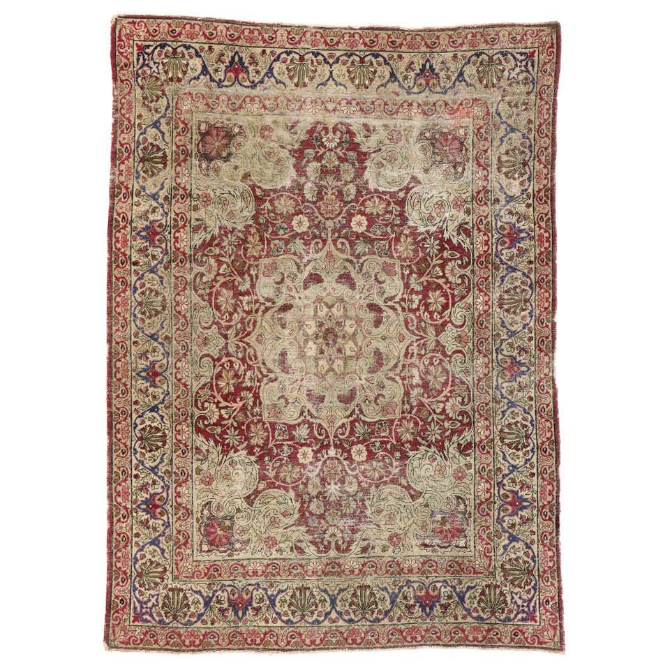 Antique Persian Lilihan Rug with Old World Victorian Renaissance Style ...