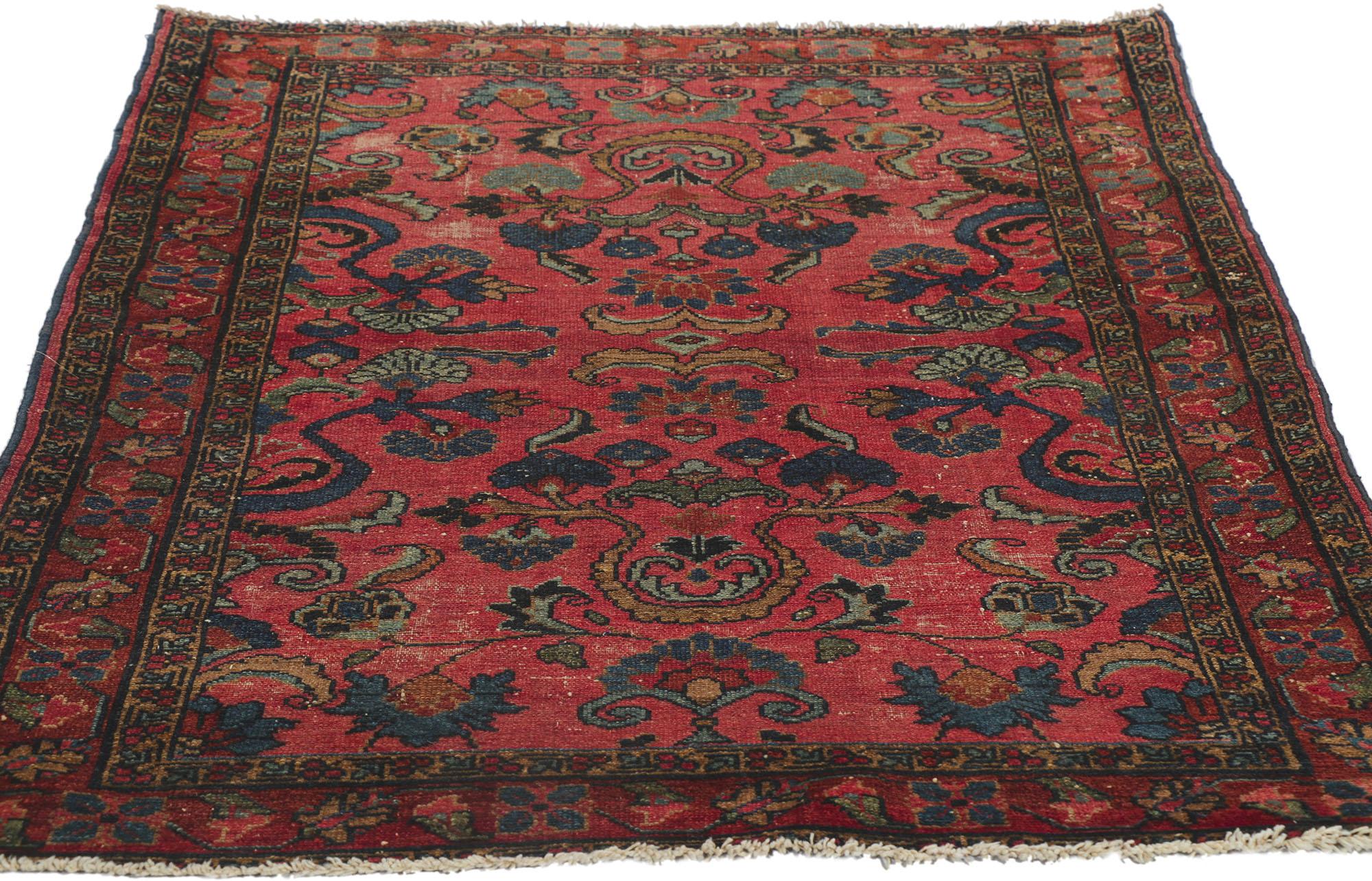 Antiker persischer Lilihan-Teppich im Used-Stil (Jakobinisch) im Angebot