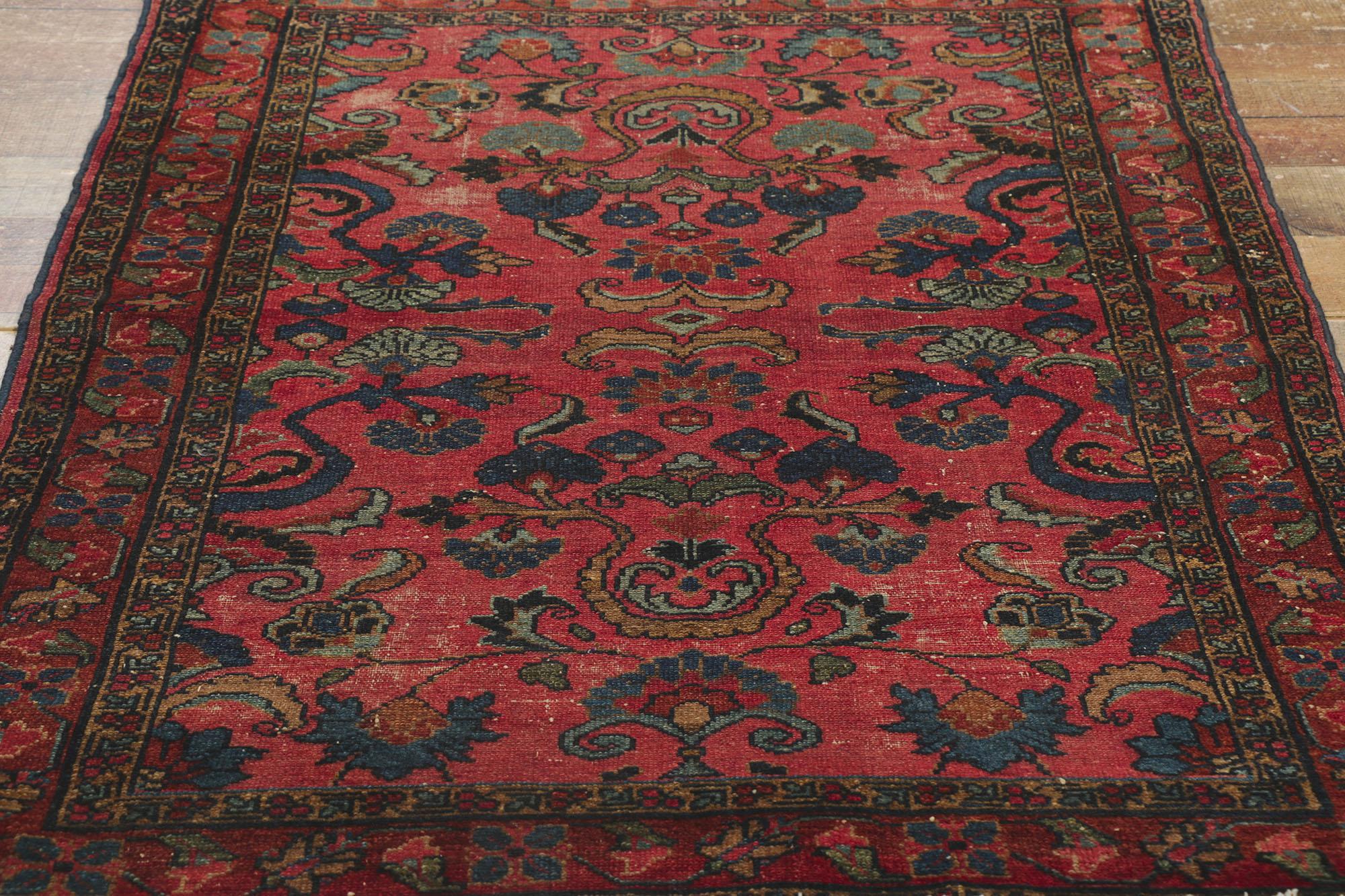 Antiker persischer Lilihan-Teppich im Used-Stil (Persisch) im Angebot