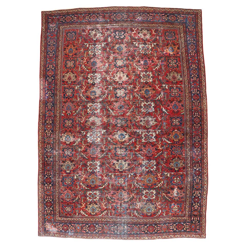 Antique Persian Mahal Rug For Sale at 1stDibs