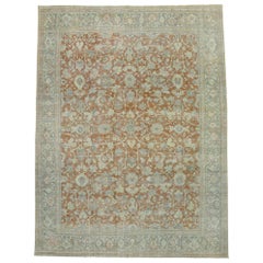 Distressed Antique Persian Mahal Rug with Relaxed Southern Living Style