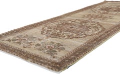 Distressed Antique Persian Mahal Runner
