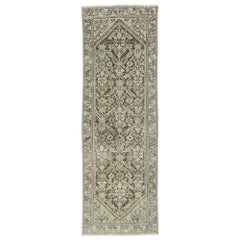 Distressed Antique Persian Mahal Runner with Modern Rustic Artisan Style