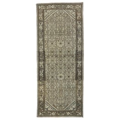 Distressed Antique Persian Mahal Runner with Modern Rustic Shaker Style