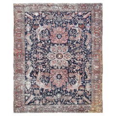 Tapis persan Mahal ancien vieilli 8'9''10'8''