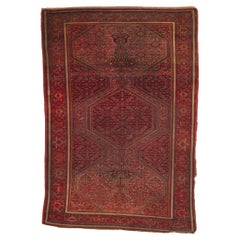 Distressed Antique Persian Malayer Carpet