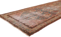 Distressed Antique Persian Malayer Carpet Runner