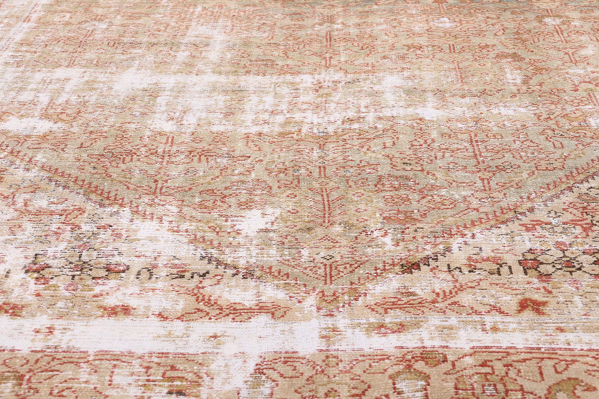 Tapis persan Malayer ancien vieilli de style moderne en vente 1