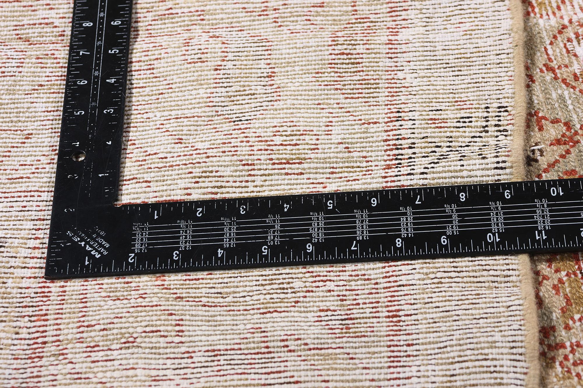 Tapis persan Malayer ancien vieilli de style moderne en vente 2