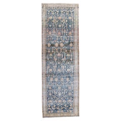 Distressed Antique Persian Malayer Carpet with Modern Style