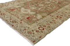 Traves de Mesa Persa Antiguo con Diseño Malayer y Estilo Rústico Arts & Crafts
