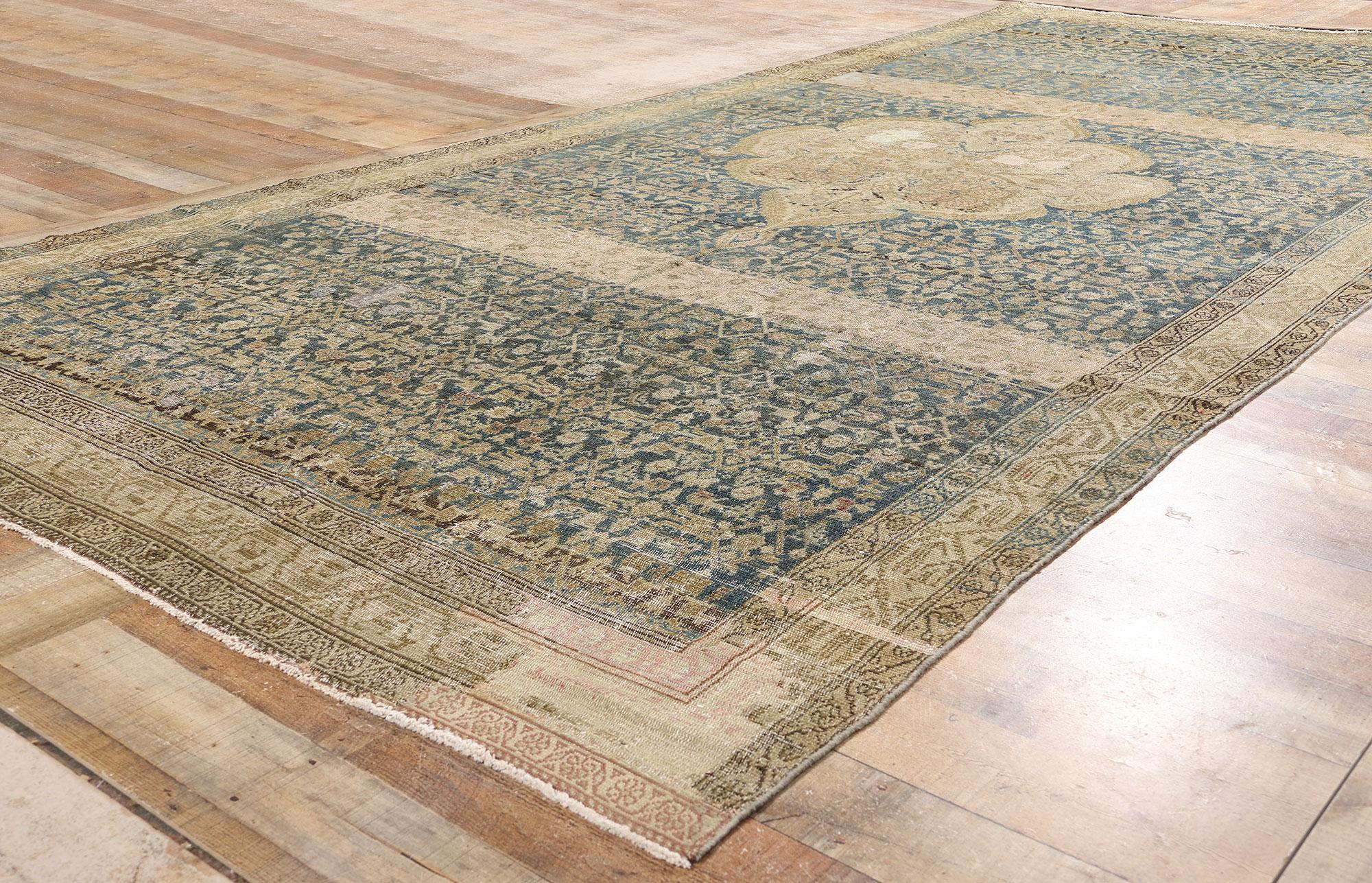 Alfombra persa malayer de finales del siglo XIX con estilo moderno siglo XX en venta