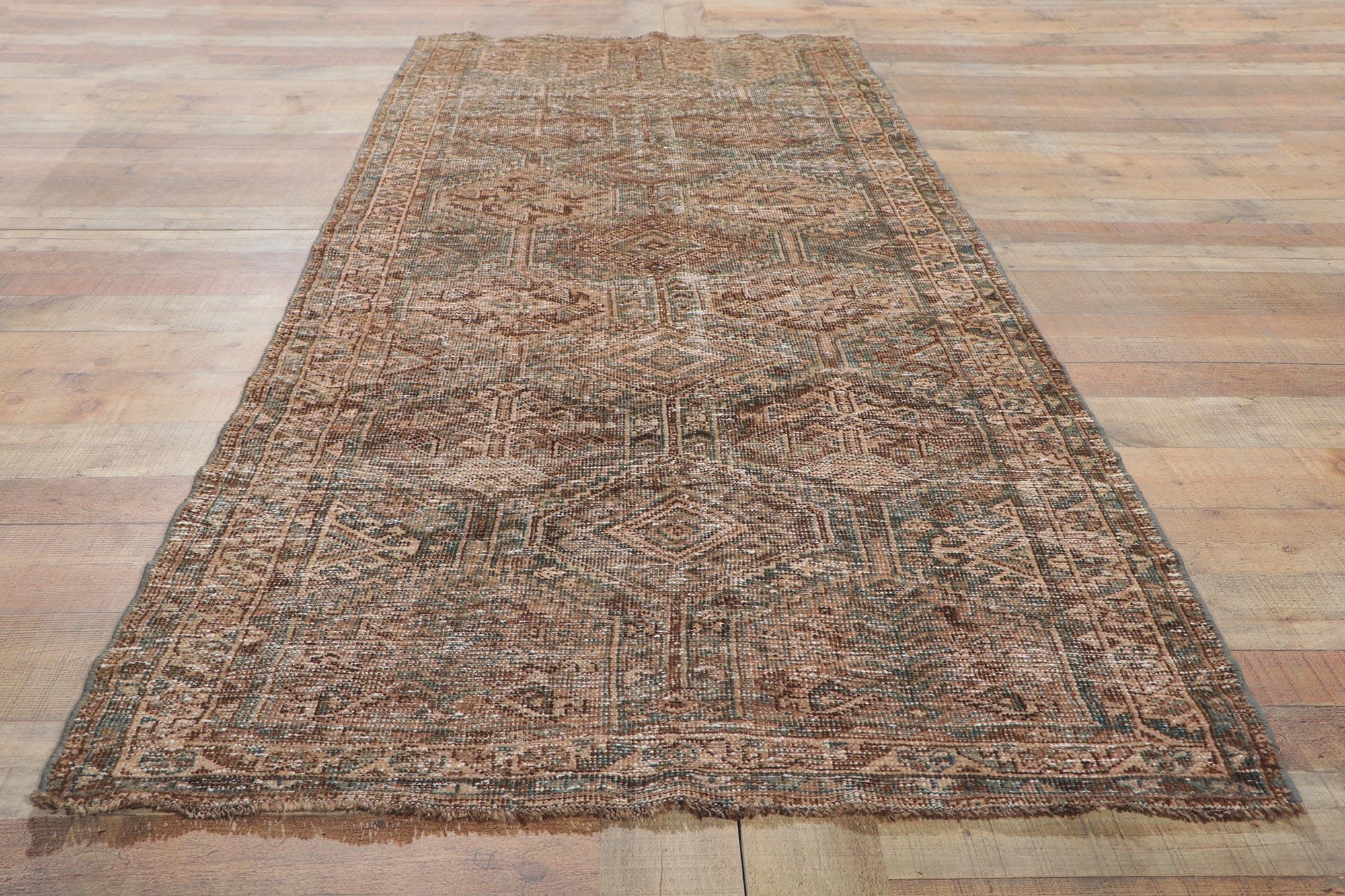 Laine Tapis de couloir persan ancien Malayer en vente