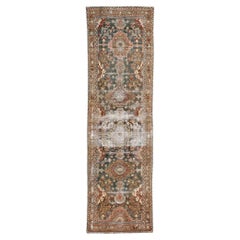 Tappeto persiano Malayer rustico del 1910 con stile tradizionale