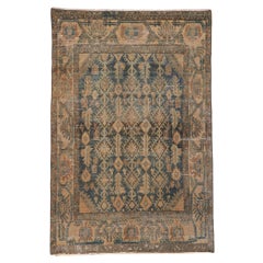 Distressed Antique Persian Malayer Rug