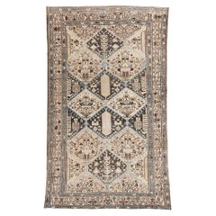 1910's Distressed Persian Malayer Carpet with Modern Style