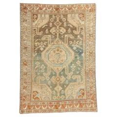 Antique tapis persan Malayer avec protection scarabée