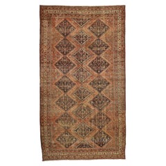 Rustikaler antiker persischer Malayer-Teppich