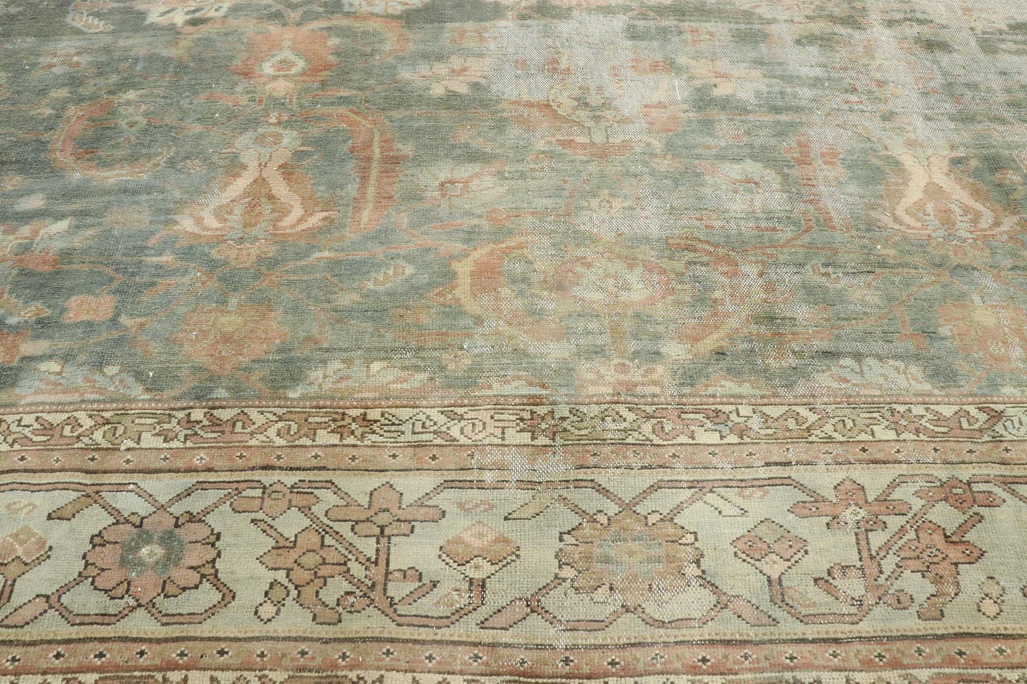 Late 19th Century Antique Persian Malayer Rug For Sale 1