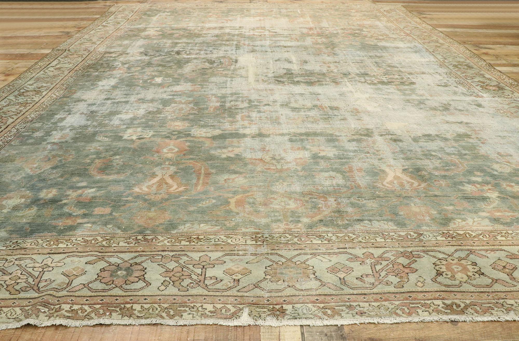 Late 19th Century Antique Persian Malayer Rug For Sale 2