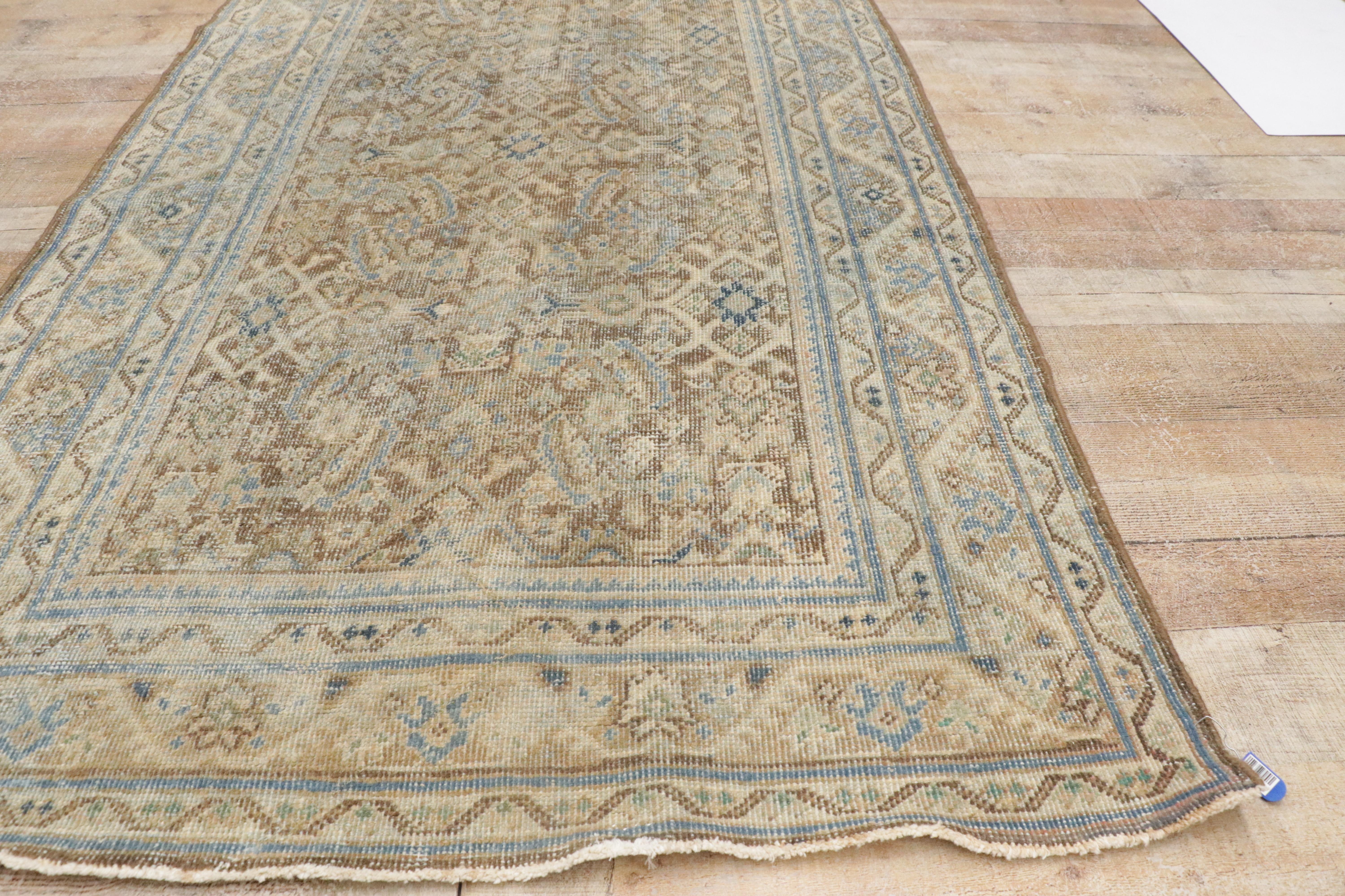 Runner antico persiano Malayer invecchiato in vendita 5