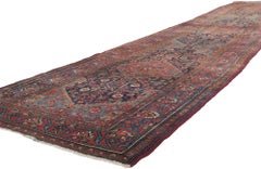 Distressed Antique Persian Malayer Runner