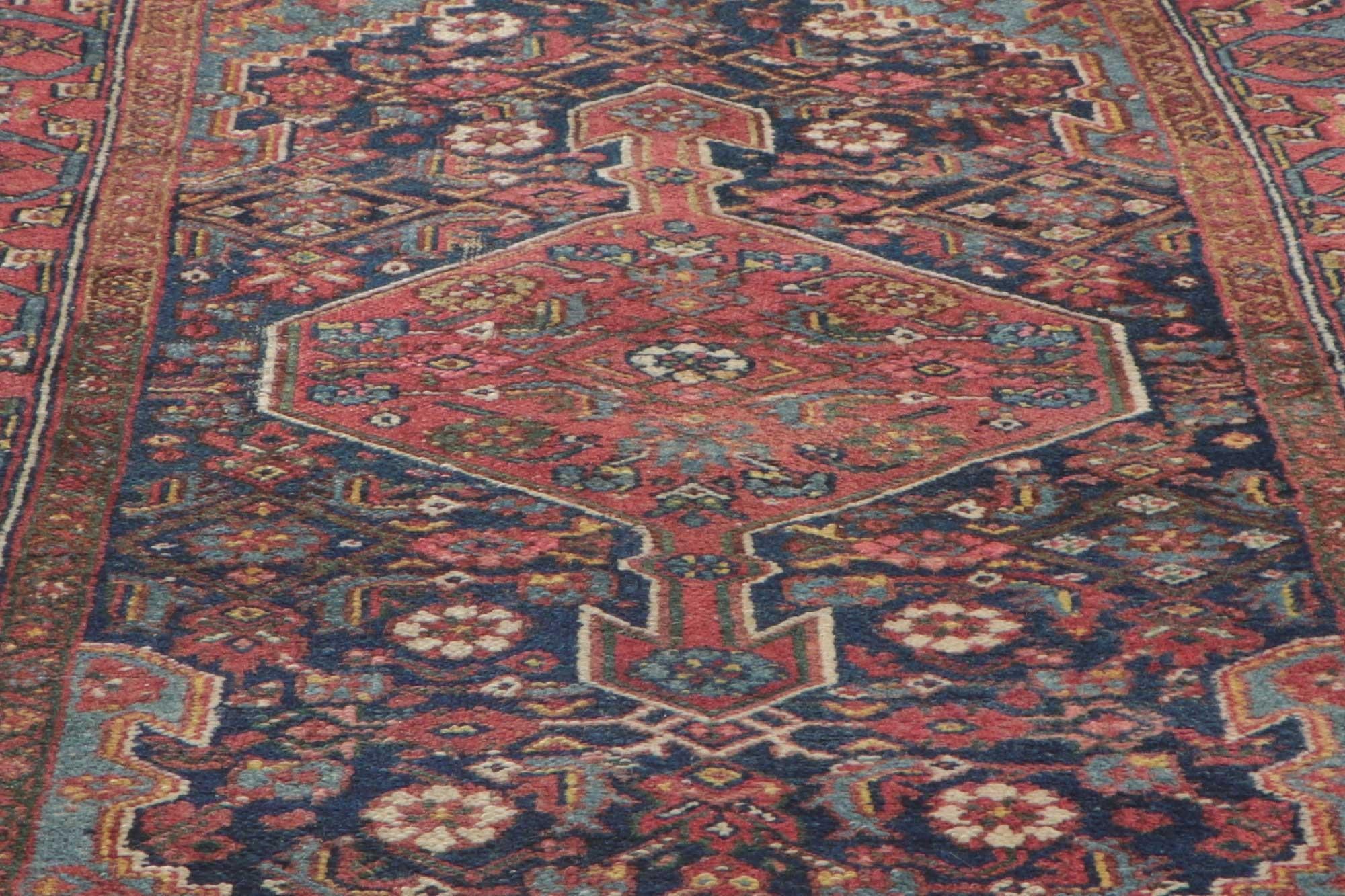 20th Century Distressed Antique Persian Malayer Runner For Sale