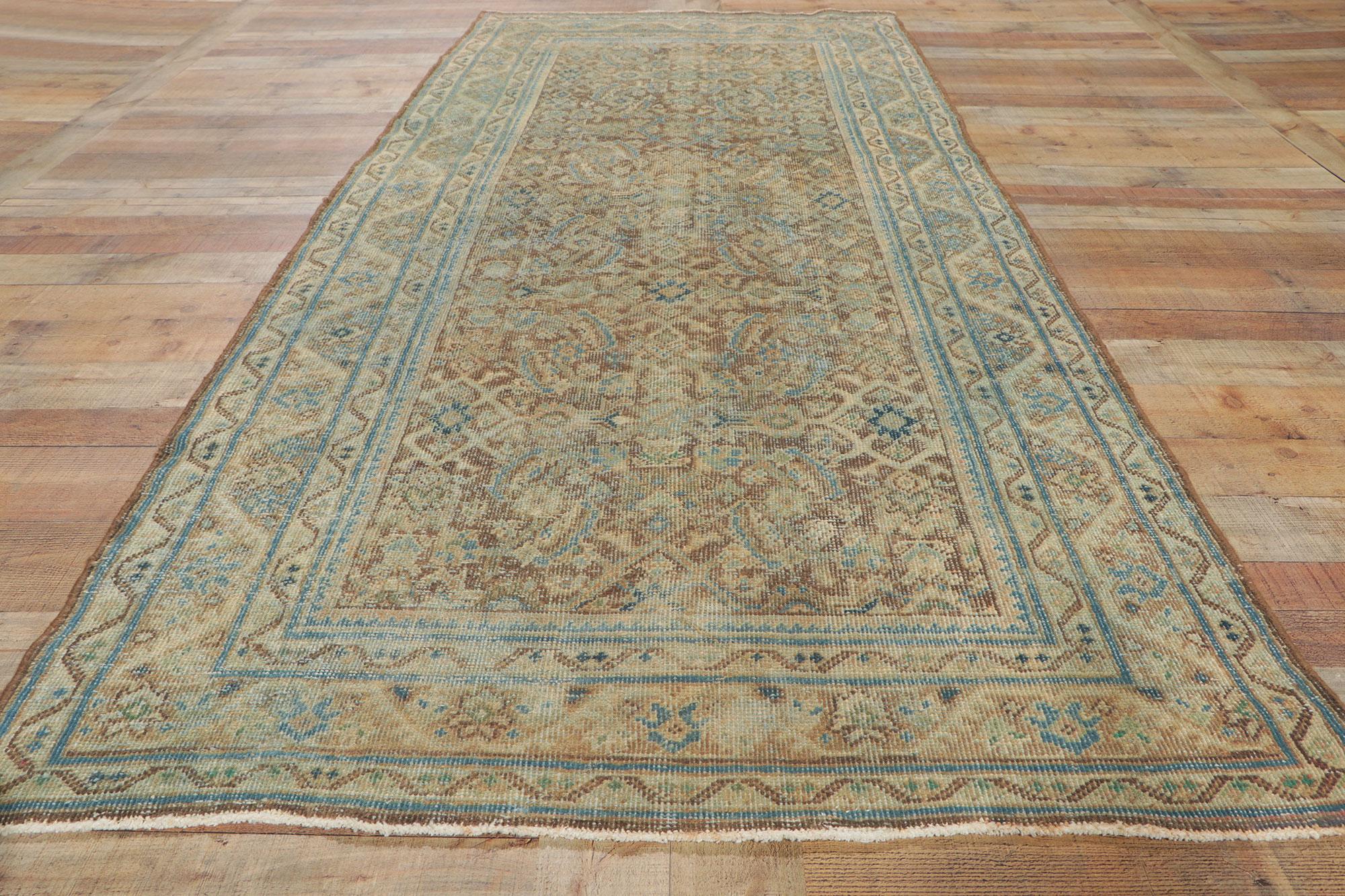 Runner antico persiano Malayer invecchiato in vendita 2