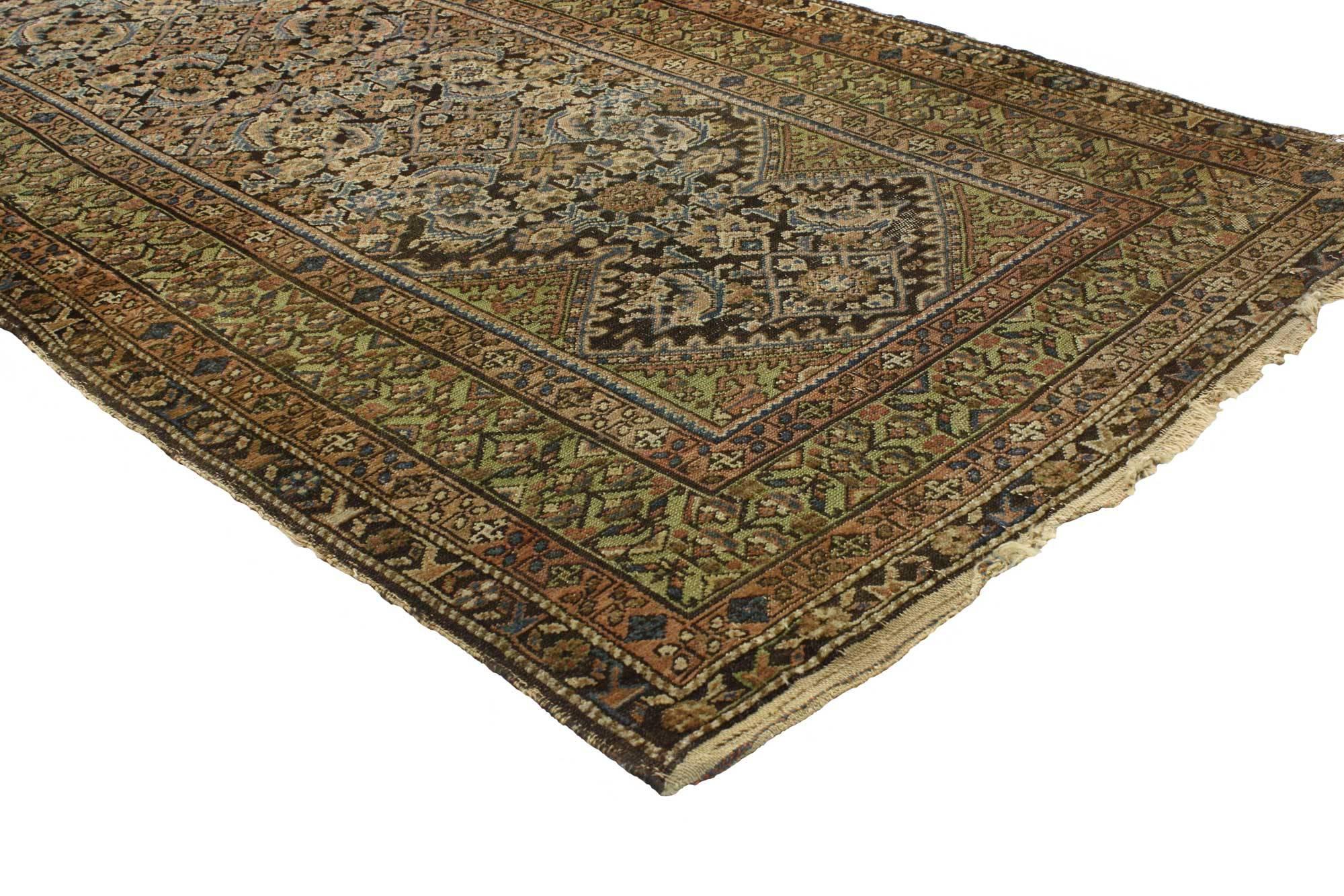 Antiker persischer Malayer Teppich Teppich Läufer (Persisch) im Angebot