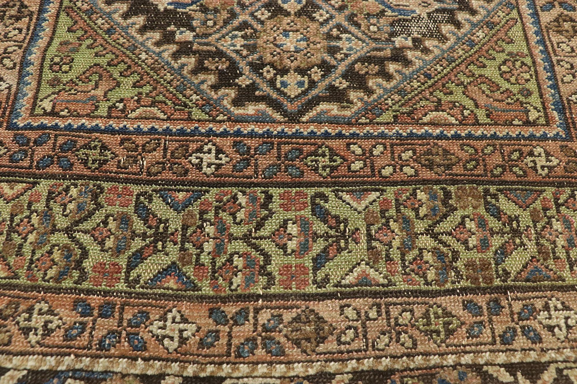 Antiker persischer Malayer Teppich Teppich Läufer im Angebot 1