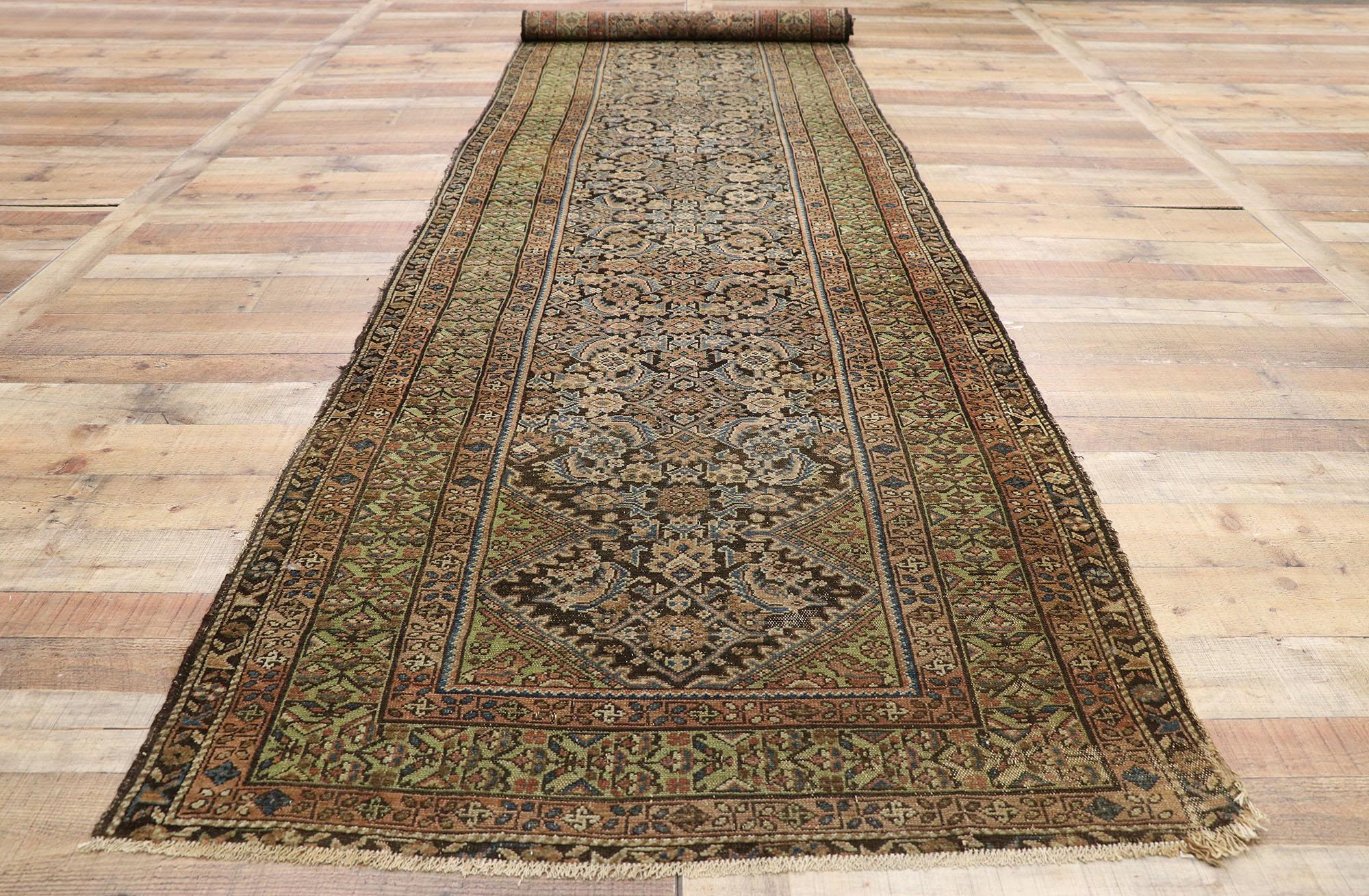 Antiker persischer Malayer Teppich Teppich Läufer im Angebot 4
