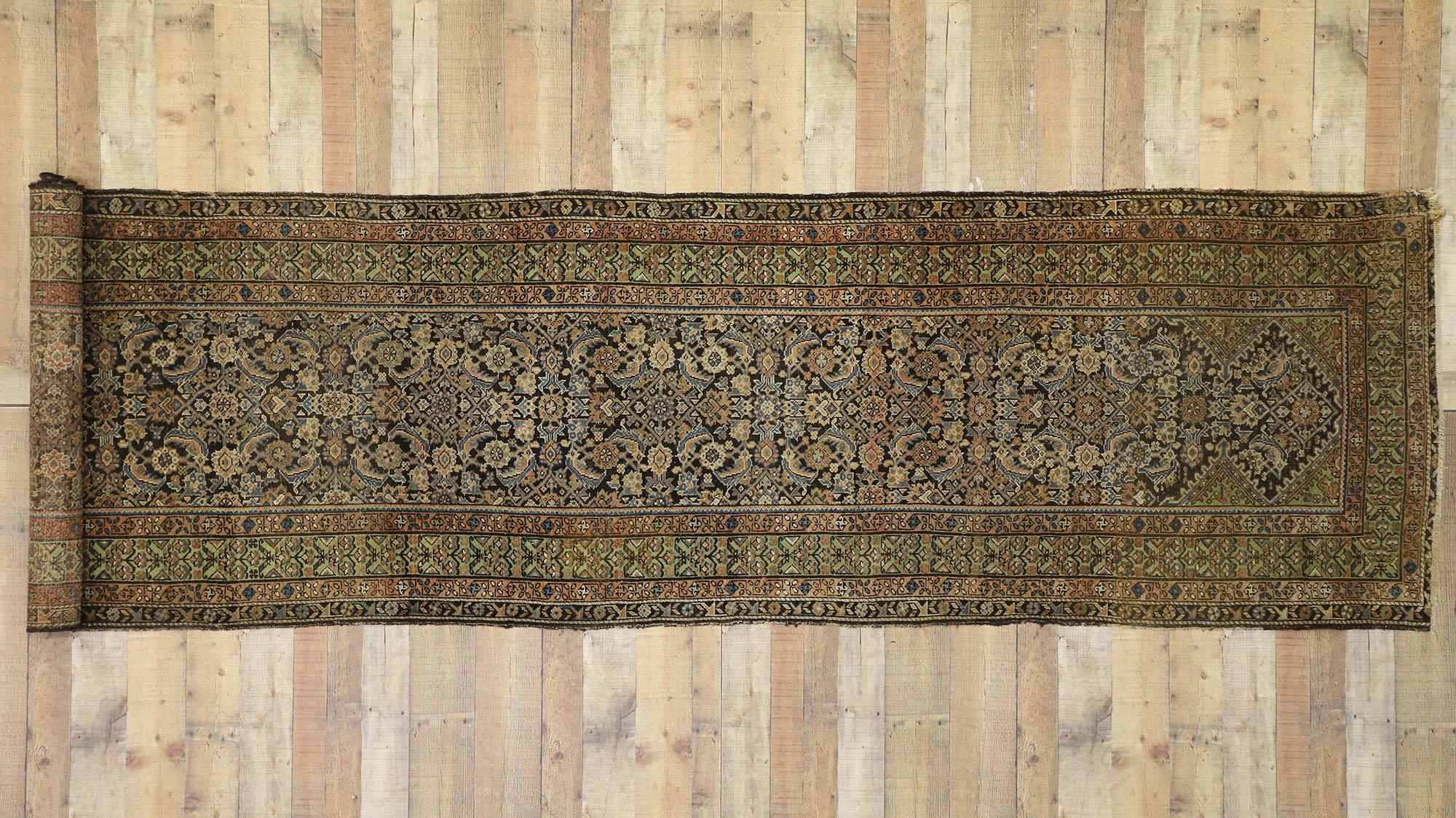 Antiker persischer Malayer Teppich Teppich Läufer im Angebot 5