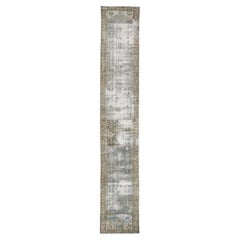 Distressed Antique Persian Malayer Runner with Modern Rustic Industrial Style