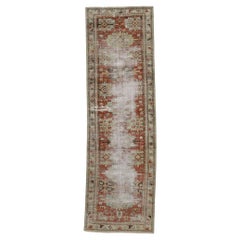 Distressed Antique Persian Malayer Runner with Modern Rustic Style