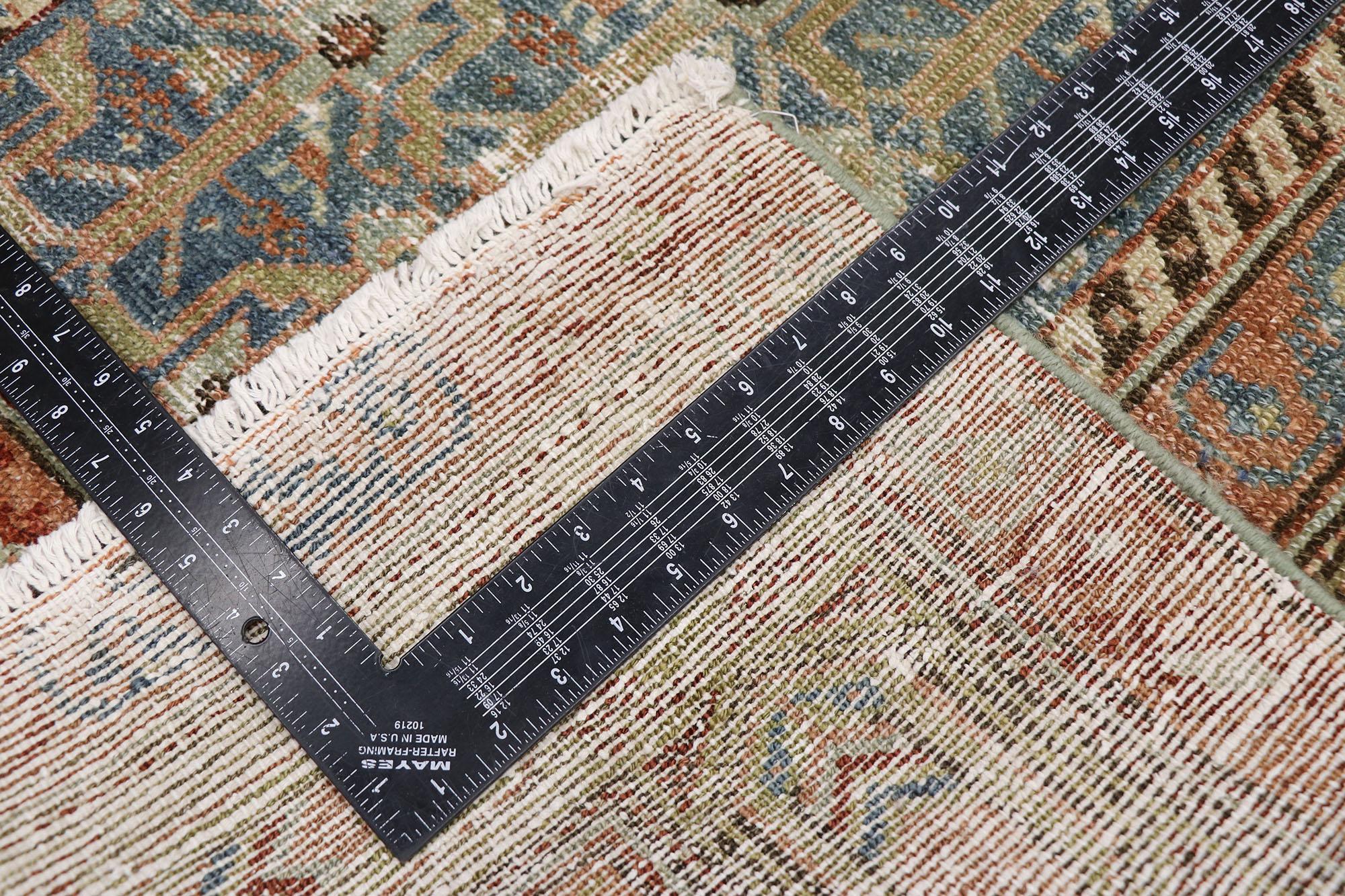 20th Century Distressed Antique Persian Malayer Runner with Rustic Style For Sale