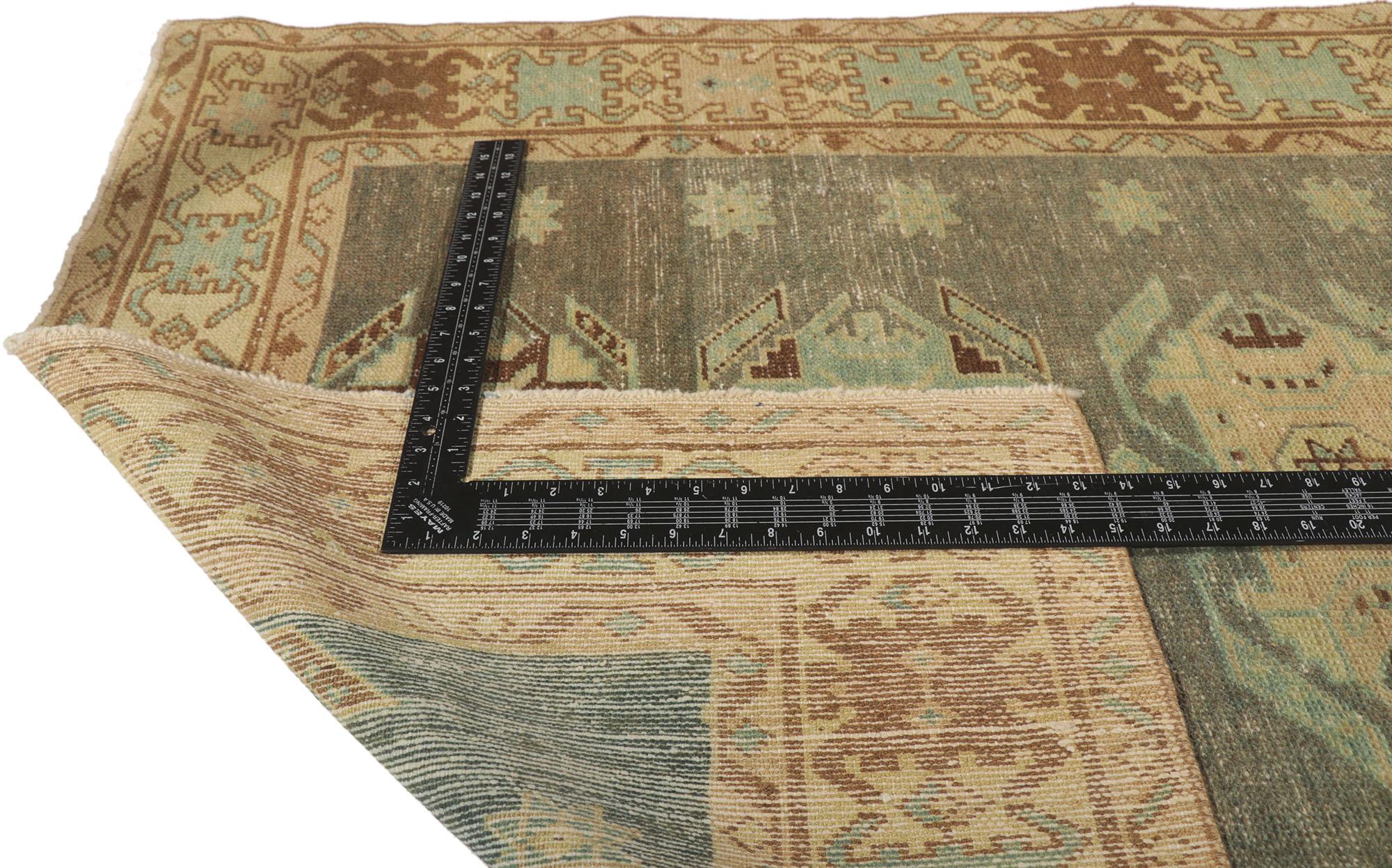 20th Century Distressed Antique Persian Malayer Runner with Scarab Design For Sale