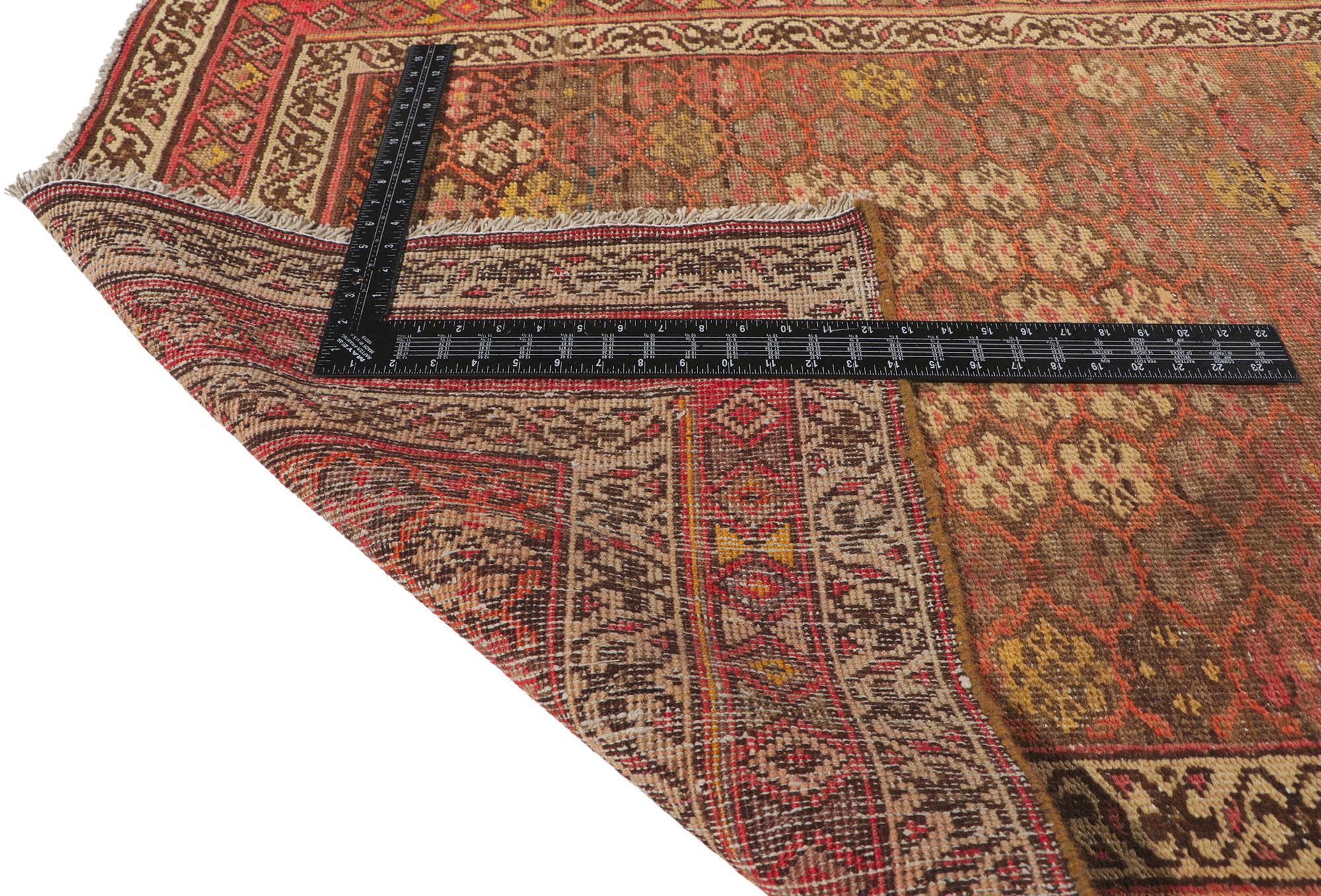 20th Century Distressed Antique Persian Malayer Runner with Tribal Style For Sale