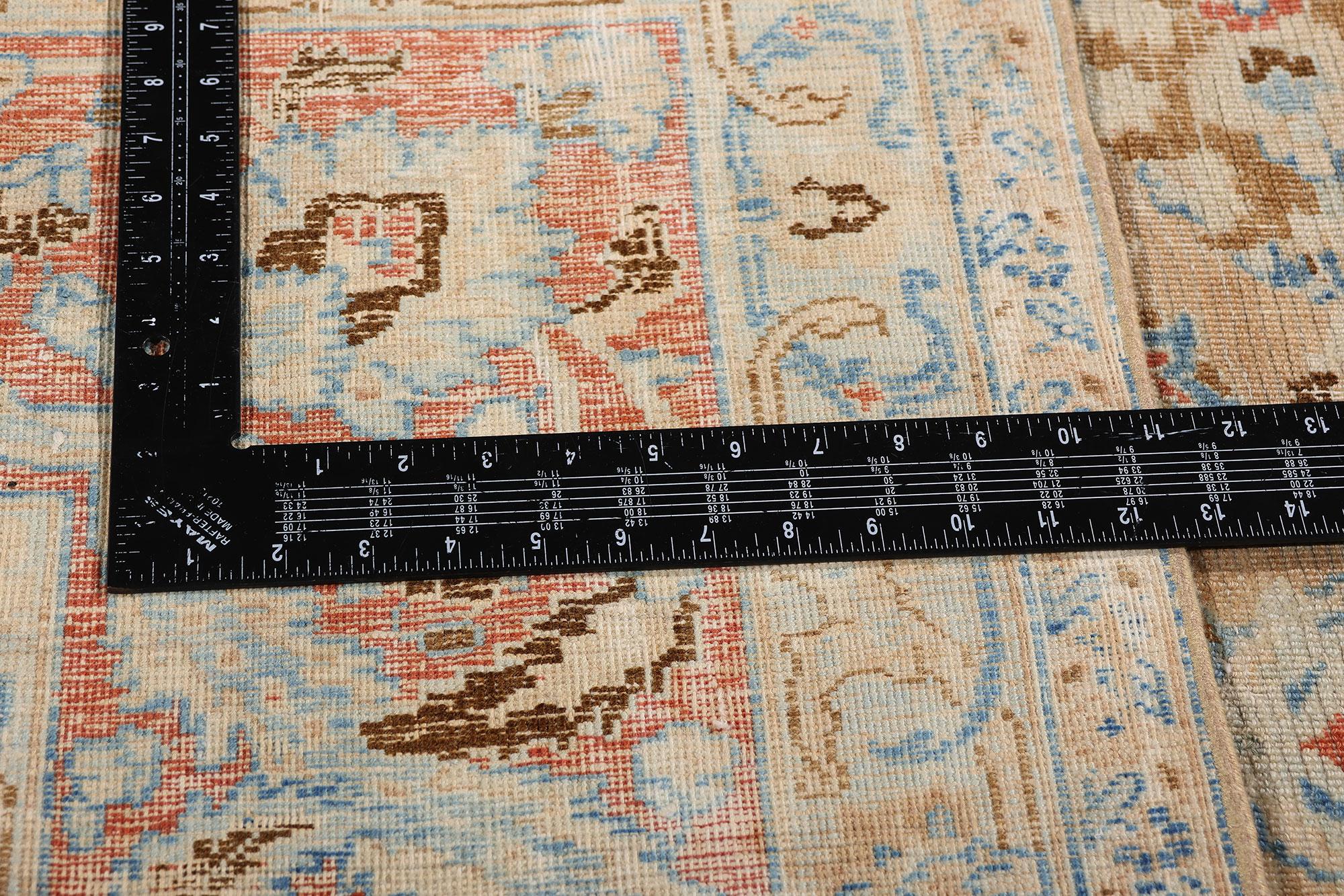 Wool Distressed Antique Persian Mood Carpet with Rustic Modern Style For Sale