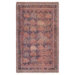 Distressed Antique Persian Rug 5'8''x8'5''