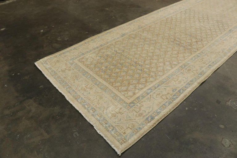 Saraband Rugs Distressed Antique Persian Saraband Runner with Mir Boteh Design For ...