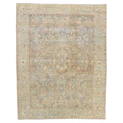 Antiker persischer Sarouk-Teppich im Used-Stil
