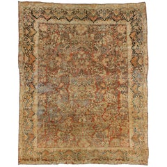Tappeto Sarouk persiano antico con stile rustico Arts & Crafts