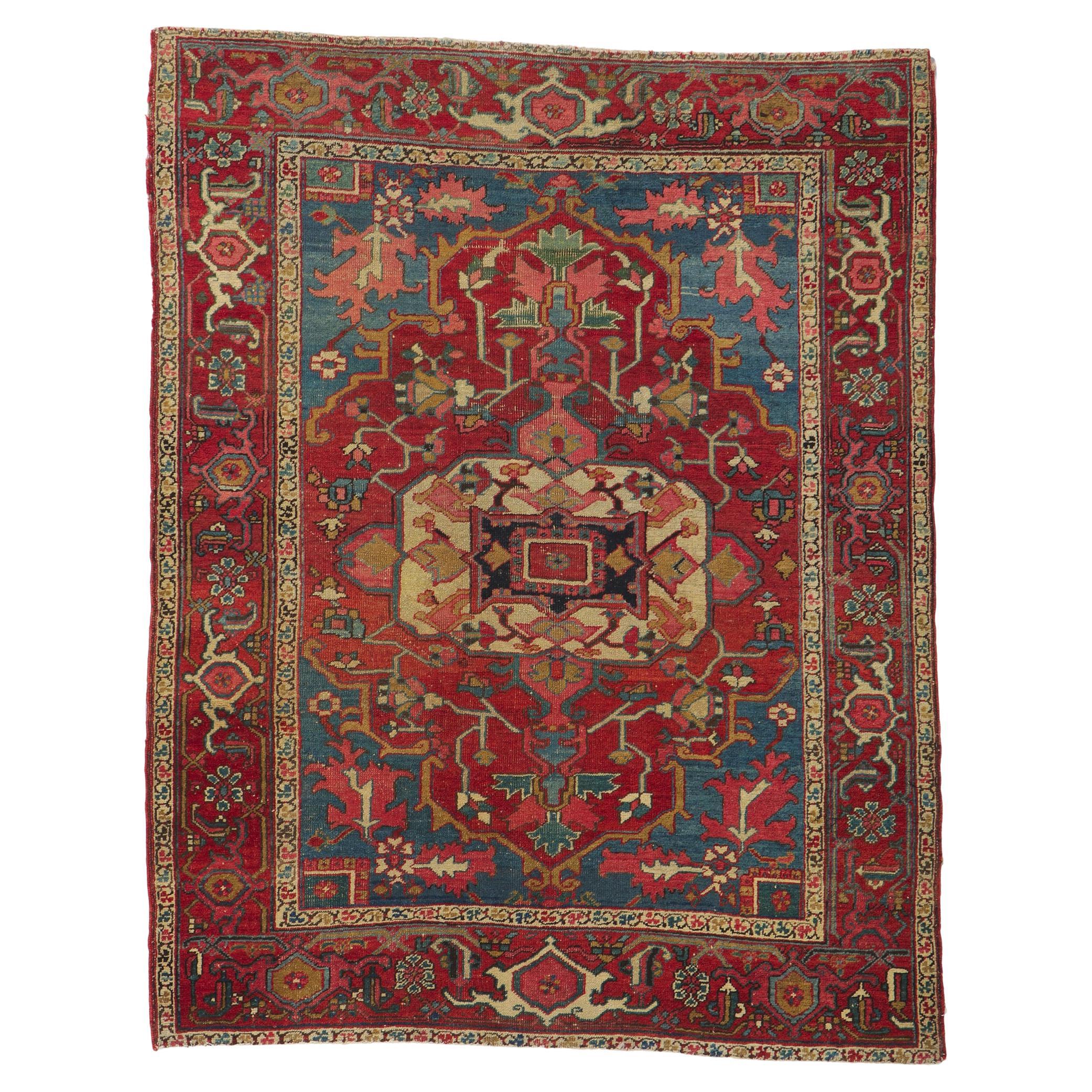 Antique Persian Serapi Rug, Timeless Elegance Meets Modern Style